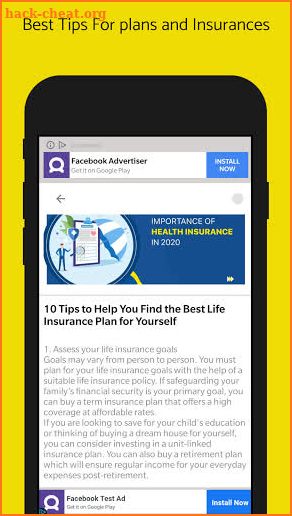 Insurance Tips - Short Tips App For India screenshot