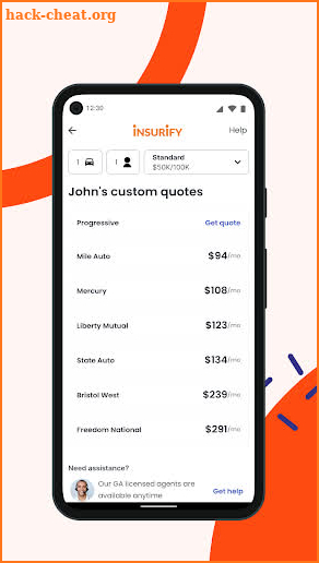 Insurify Compare Car Insurance screenshot