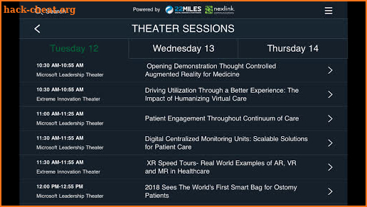 Intelligent Health Pavilion HIMSS19 screenshot