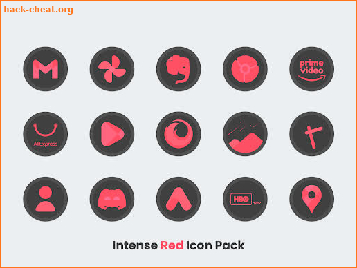 Intense Red - Icon Pack screenshot