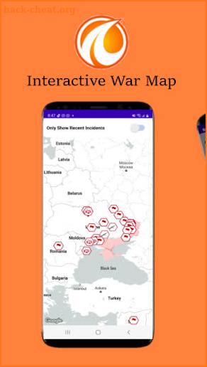 Interactive War Map - Ukraine screenshot