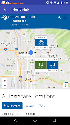 Intermountain Health Hub screenshot