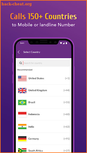 International Calling App screenshot