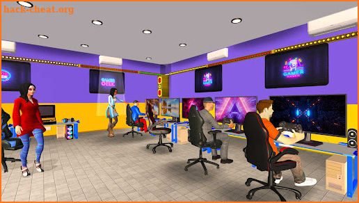 Internet gaming cafe simulator screenshot