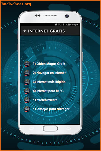 Internet Gratis y Rápido (Android) Guía screenshot