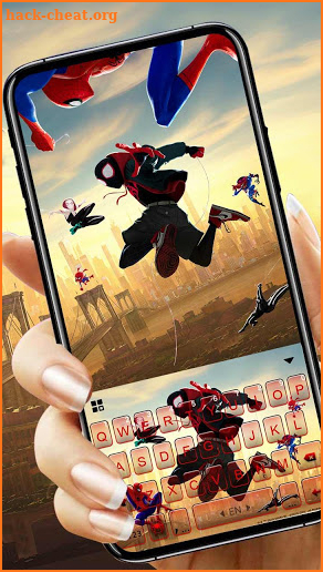 Into the Spider-Verse Keyboard Theme screenshot