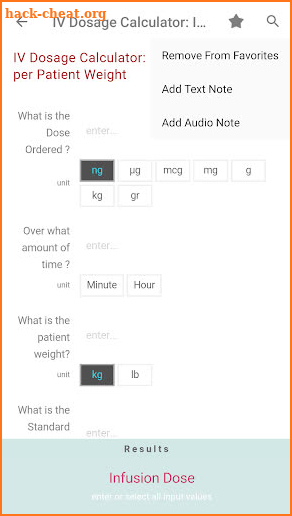 Intravenous Medications IV Drug Guide GAHART screenshot