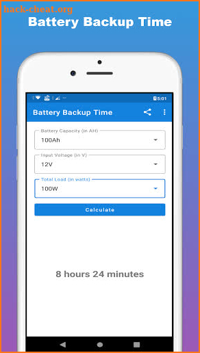 Inverter Battery Calculator screenshot