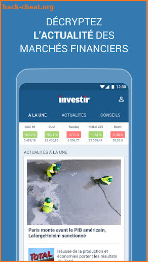 Investir, bourse et finance screenshot