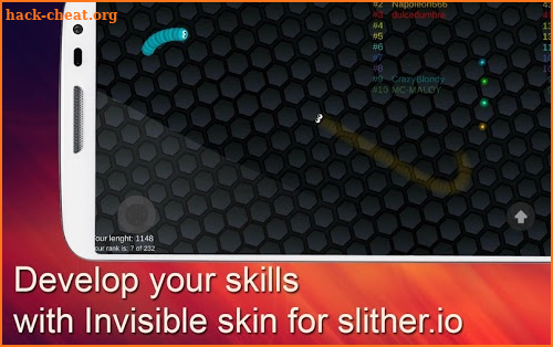 Invisible Cover for Super Slither io screenshot