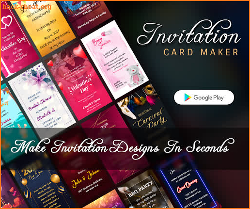 Invitation Card Maker - Digital eCards (RSVP) screenshot