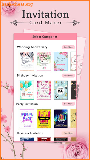 Invitation Card Maker : Digital Invitation Card screenshot