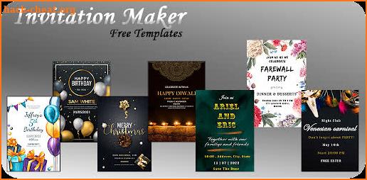 Invitation card maker : events screenshot