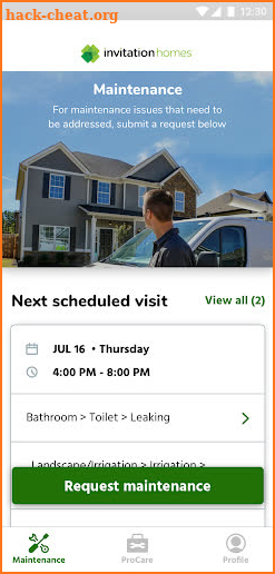 Invitation Homes Maintenance screenshot