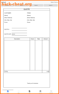 Invoice And Quote screenshot