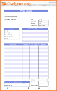 Invoice And Quote screenshot