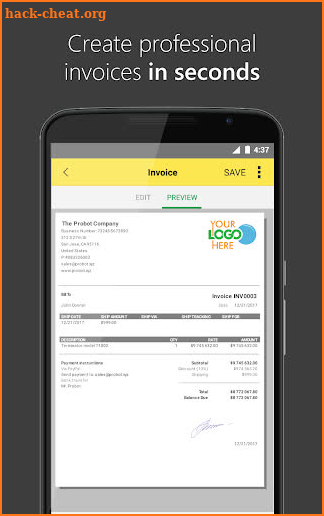 Invoices & Estimates Maker screenshot