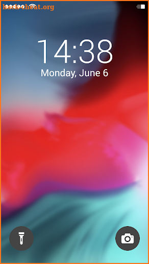 i.OS 12 Lock Screen screenshot