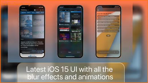 iOS 15 Browser for iphone app screenshot