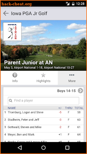 Iowa PGA Jr Golf screenshot