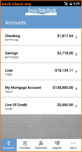 Iowa State Bank Mobile Banking screenshot