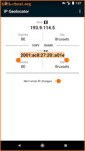 IP Address & Geolocation (IPv4 & IPv6) screenshot