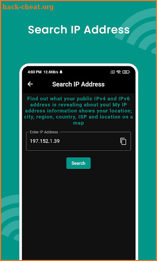 IP Address Finder, Lookup screenshot