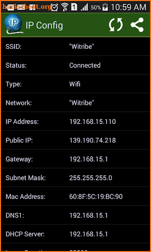 IPConfig - What is My IP? screenshot