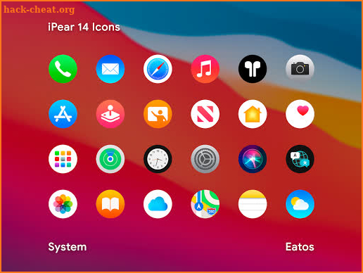 iPear 14 - Round Icon Pack screenshot