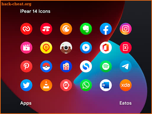 iPear 14 - Round Icon Pack screenshot