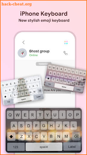 iPhone Keyboard screenshot