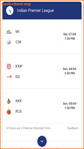 IPL 2018 live stream and updates scores news screenshot