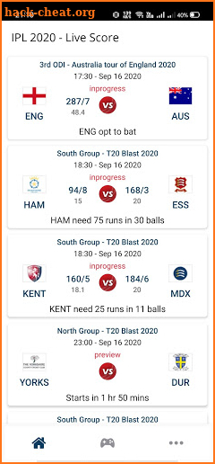 IPL 2020 - IPL WATCH LIVE & Cricket Live Score screenshot