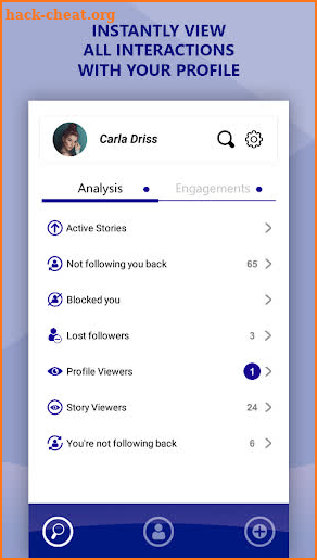 iProfile screenshot