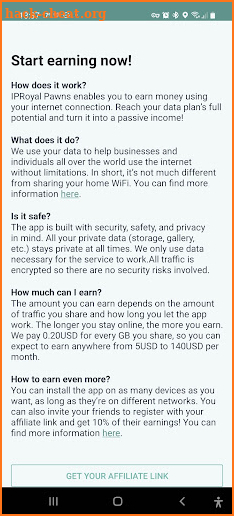 IPRoyal Pawns - Passive Way to Earn Money screenshot