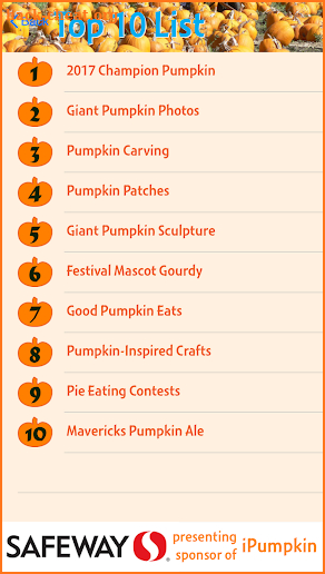 iPumpkin: HMB Pumpkin Festival screenshot