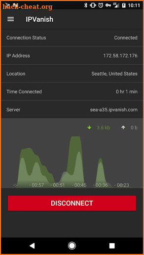 IPVanish VPN screenshot