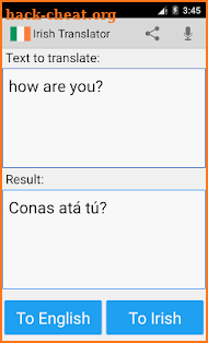 Irish English Translator screenshot