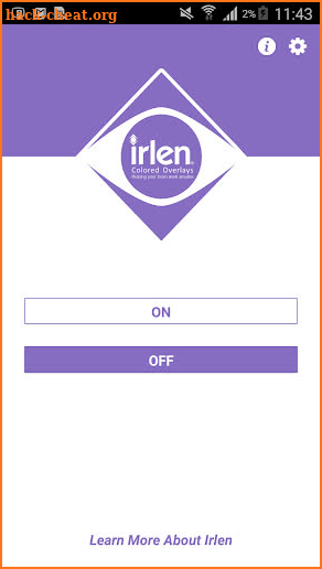 Irlen® Colored Overlays screenshot