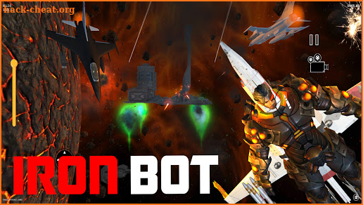 Iron Bot -The Flying Transformers Fighter Man screenshot