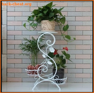 iron flower pot shelf screenshot