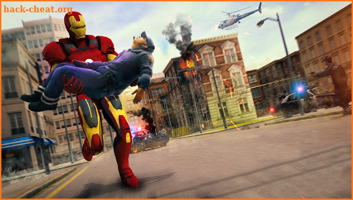 Iron Super Hero Flying Rescue Mission 2018 3D screenshot