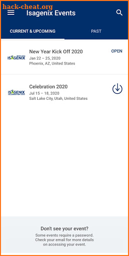 Isagenix Events screenshot