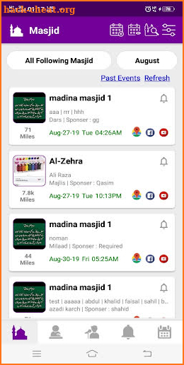 Islamic Events screenshot