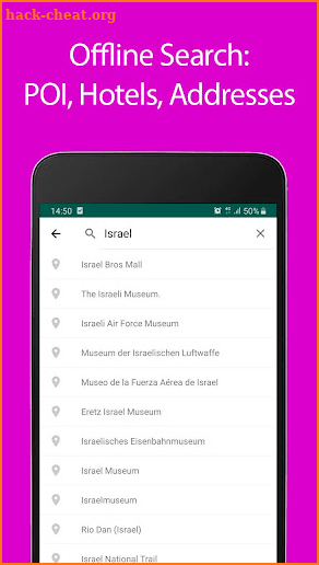 Israel Offline Map and Travel Guide screenshot