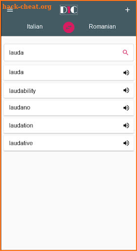 Italian - Romanian Dictionary (Dic1) screenshot