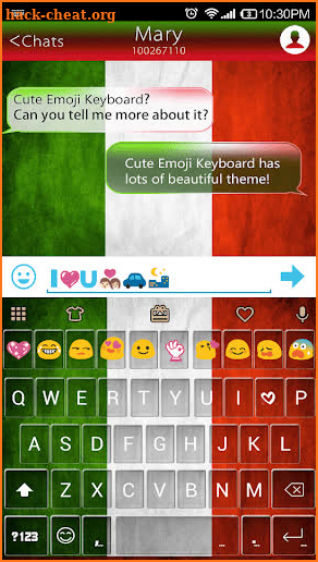 Italy Emoji Keyboard Theme screenshot