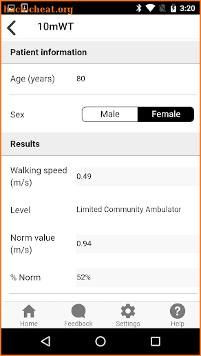 iWalkAssess screenshot