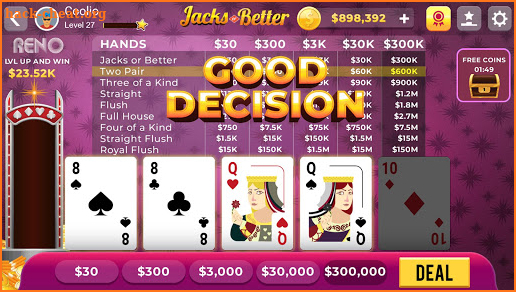 Jacks or Better – Free Online  screenshot