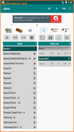 Jalra - Carnatic Mridangam - Metronome screenshot